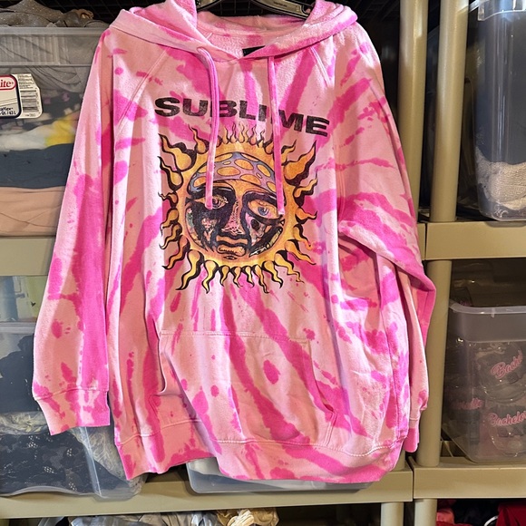Sublime Tops - Pink Tie-Dye Sublime Hoodie 2020 1